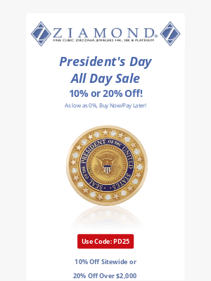 Ziamond - 🇺🇸 President's Day Sale 🇺🇸