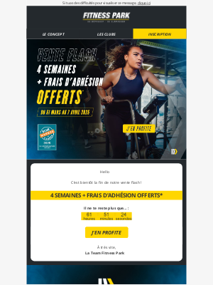 Fitness Park (Canada) - Viiite, ne traîne pas 🚨
