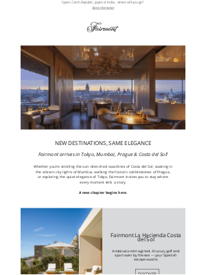 Fairmont Hotels - 💎 New Cities, New Stories, New Reasons to Travel!