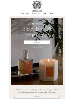 Antica Farmacista - Limited Time: 15% Off Sitewide