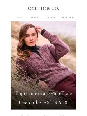 Celtic & Co - Enjoy an extra 10% off sale