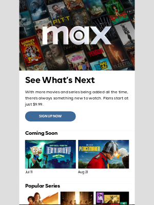 HBO Max - Get a sneak peek at what’s next 👀