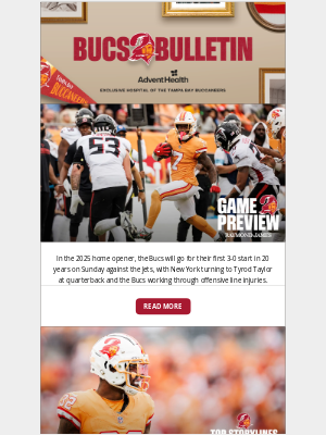 Tampa Bay Buccaneers - Bucs Bulletin: Home Opener Plus Top Moments of the Week