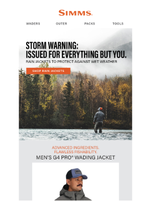 Simms Fishing Products - Fish through April showers