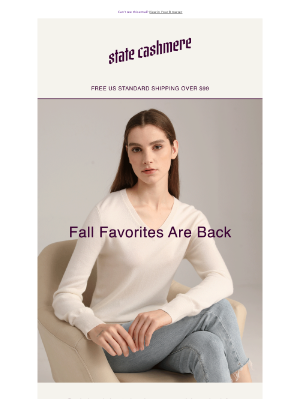 statecashmere - Fall Favorites Are Back