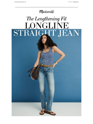 Madewell - Introducing the Longline Straight Jean