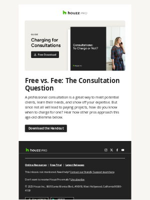 Should you charge for consultations?