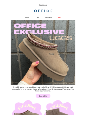 OFFICE Shoes (United Kingdom) - Exclusive UGG: Only at OFFICE❣️