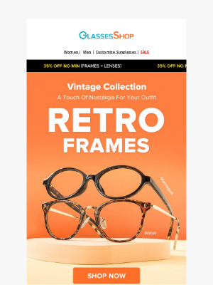 GlassesShop - 👓 Retro looks are back — and better with BOGO!