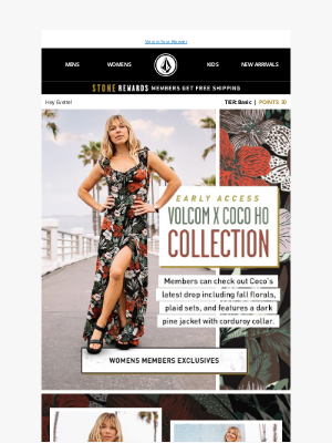 Volcom - Early Access To Volcom X Coco Ho