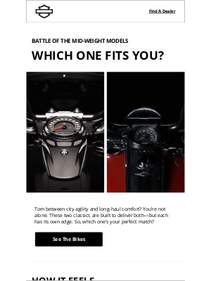 Harley-Davidson - Choose between two classics