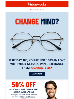 Visionworks of America - Glasses you love, or a second chance