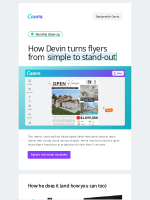 Canva - Monthly Glow Up: Elevate your brand in just 5 minutes