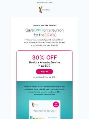 23andMe - A summer reunion just for you 👉🧍👈