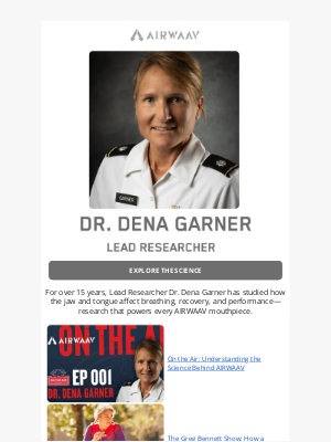 AIRWAAV - Research Backed Innovation: Meet Dr. Garner