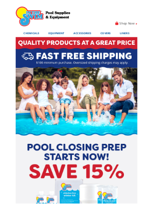 In The Swim - 🕑 Early Birds Save 15% on Pool Closing