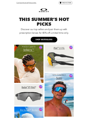 Oakley - Keep An Eye On What’s Hot