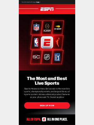 ESPN - More Live Sports 📱 Now on The All-New ESPN App