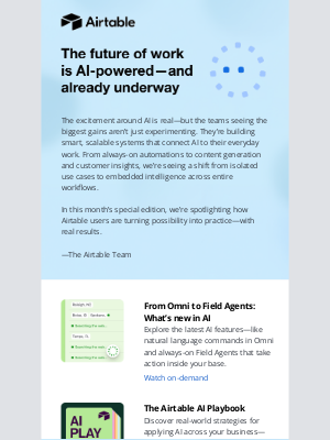 Airtable - Newsletter | How teams are putting AI to work