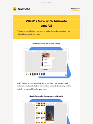 Animoto - What’s new with Animoto: June ‘25