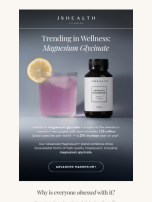 JS Health Vitamins - Trending: Magnesium Glycinate