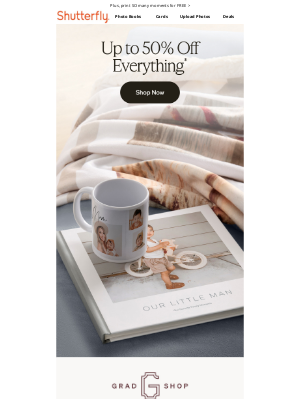 Shutterfly - Hoppy Sunday! 🐣 Savings of up to 50% off everything ends soon!