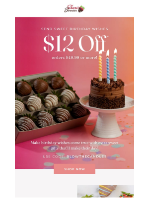 1-800-Flowers - 🎂 Make Birthday Wishes Come True With $12 Off!