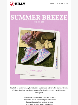 BILLY Footwear - Fresh for Summer, Easy for You 👟