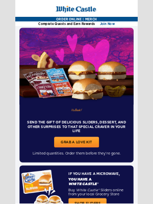 White Castle - Grab Your Valentine's Love Kit Now!