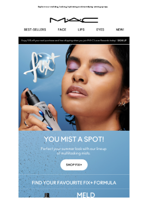 MAC Cosmetics - These mists are a summer MUST