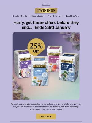 Twinings (United Kingdom) - Hurry, get these offers before they end...