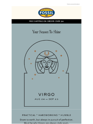 Fossil - ♍ It's Virgo Season
