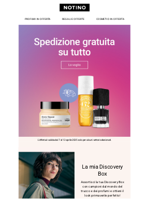 Notino (Italy) - Spedizione gratuita? Sì, davvero, e su tutto!