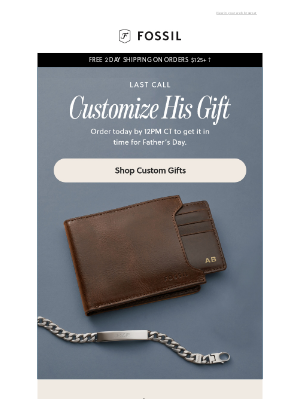 Fossil - 🗓️ Need It By Father's Day?