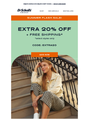 Dr. Scholls Shoes - Shop it like it’s hot: EXTRA 20% off + Free shipping