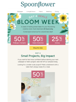 Spoonflower - Bloom Week Day 4 deals
