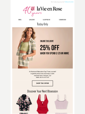 La Vie en Rose (Canada) - Glen, sit back, shop and relax