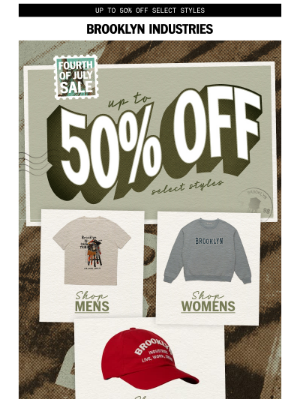 Brooklyn Industries - Up to 50% Off Your Favorite Styles