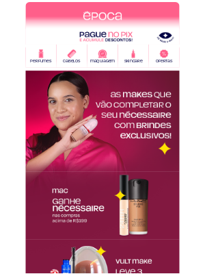Época Cosméticos Perfumaria (Brazil) - Sua necessaire de makes completa com até 65% OFF 💋
