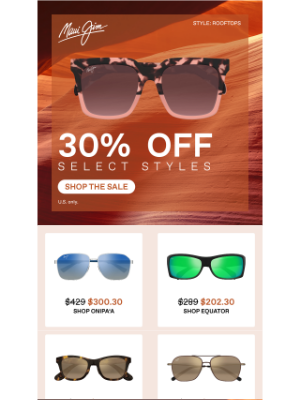 Maui Jim - Up to $125 Off Exiting Colorways