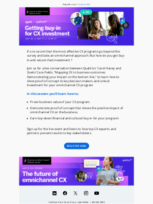 Qualtrics - Unlocking investment for your omnichannel CX program