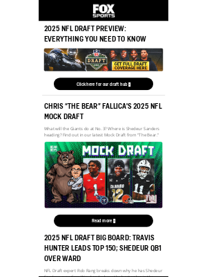 Fox Networks Group - The NFL Draft starts tonight 🏈