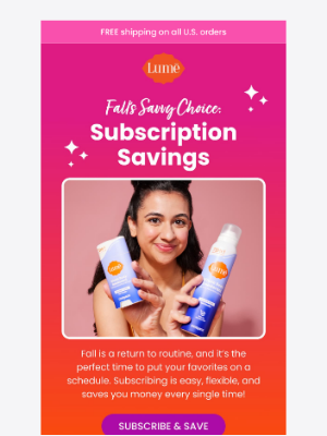 Lume Deodorant - Wanna save up to 50% on fall faves? 🍂