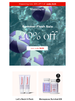 Womaness - Happening now: 20% off