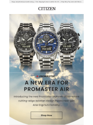 Meet the Promaster Skyhawk U830