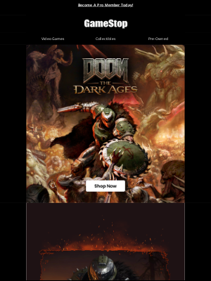 GameStop - 😈🎸 *Heavy metal intensifies* 🎸😈 DOOM: The Dark Ages is here!