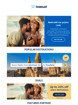 Transat (Canada) - It’s vacation time! Pack your bags 🧳
