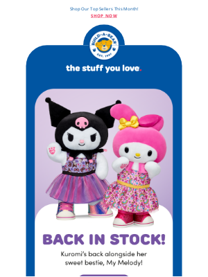 Build-A-Bear Workshop - Back in Stock: Kuromi and My Melody!