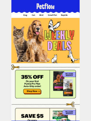 PetFlow - Get these deals while they last!
