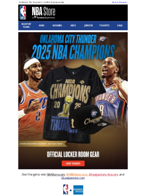 Boston Celtics - The Oklahoma City Thunder Are 2025 NBA Champions!